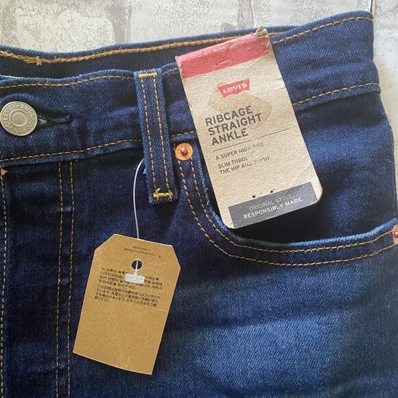 NWT Levis Womens Ribcage Straight Ankle Jeans Sz 29 x 27 - Picture 10 of 13